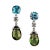 2020s Dangle Delight Earrings in Apatite and Green Tourmaline - 2 Pieces For Sale - Image 5 of 5