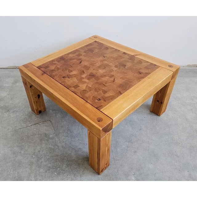 1970s Mid-Century Pine Side Table attributed to Jaob Kielland Brandt, Sweden, 1970s For Sale - Image 5 of 11