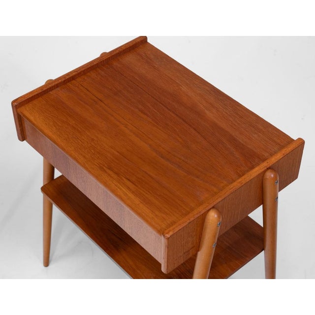 1960s Mid-Century Swedish Teak Bedside Tables from Carlström & Co, 1960s, Set of 2 For Sale - Image 5 of 17