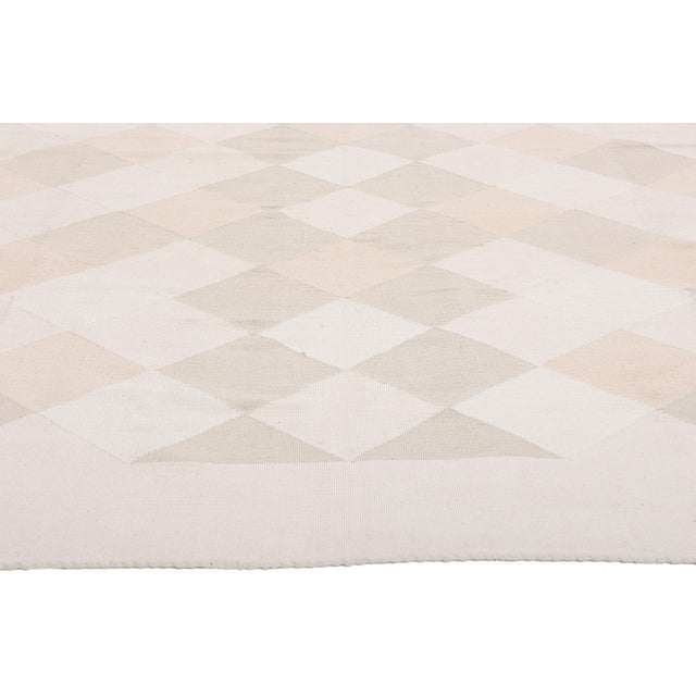 Vintage Indian Dhurrie Rug, 05'09 X 08'08 For Sale - Image 4 of 10