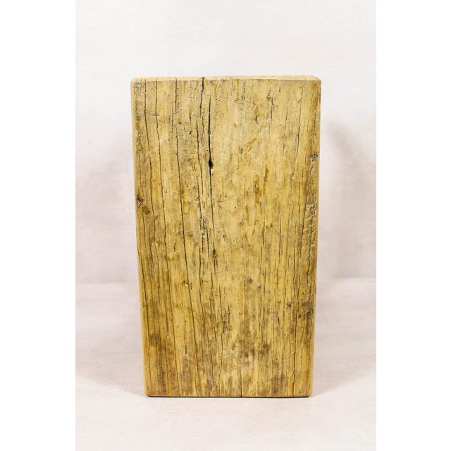 Rustic Vintage Rustic Elm Stool For Sale - Image 3 of 5