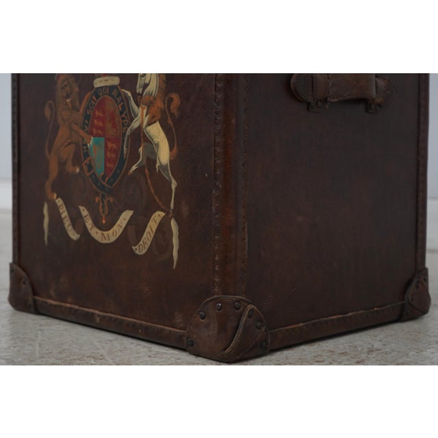 Theodore Alexander Leather Wrapped Lidded Box End Table For Sale - Image 9 of 16