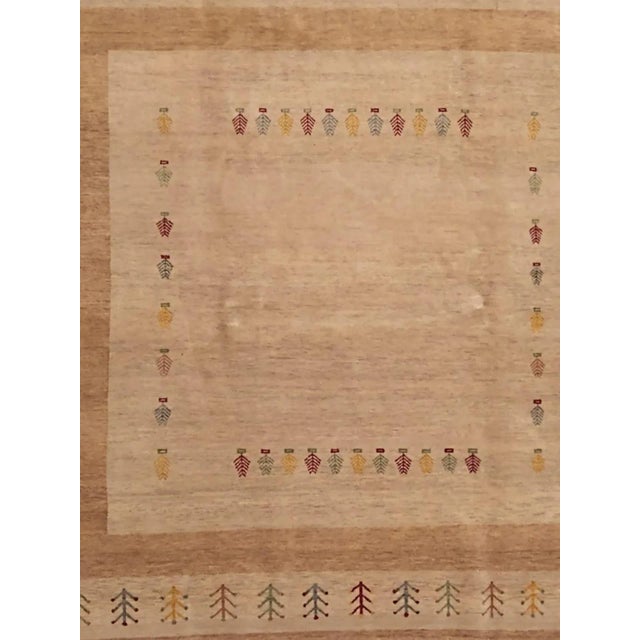 Wool pile genuine hand made very fine Gabeh rug-