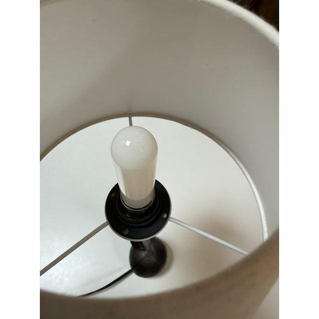 Cast Metal Pear Table Lamp For Sale - Image 9 of 12