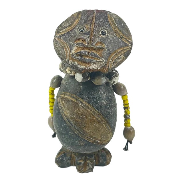 Early 20th Century Tikar Clay House God 4inch Cameroon For Sale