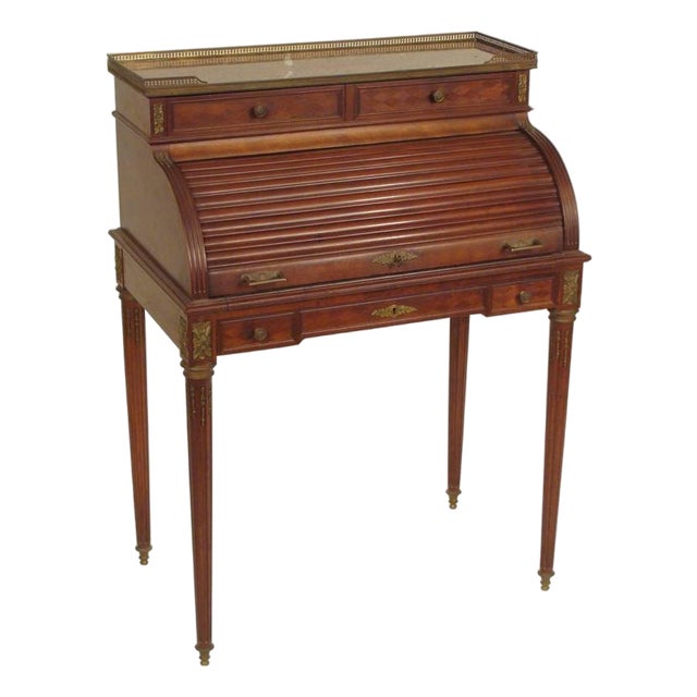 Louis XVI Style Cylinder Desk For Sale
