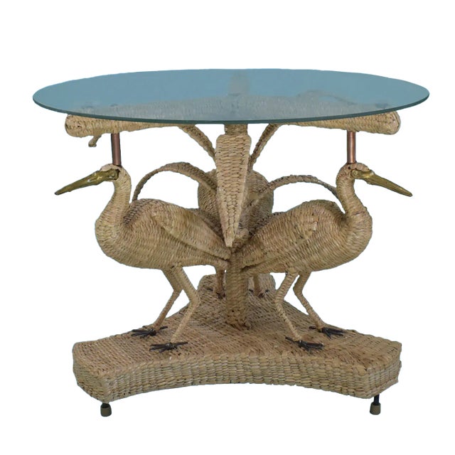 Wood Crane Center Table by Mario Lopez Torres For Sale - Image 7 of 7