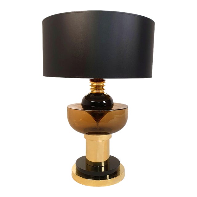 1980s Mid-Century Modern Murano Glass Lamp For Sale