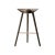 Brown oak and copper bar stool by lassen dimensions: h 77 x w 36 x l 55.5 cm materials: oak, brass in 1942 mogens lassen...