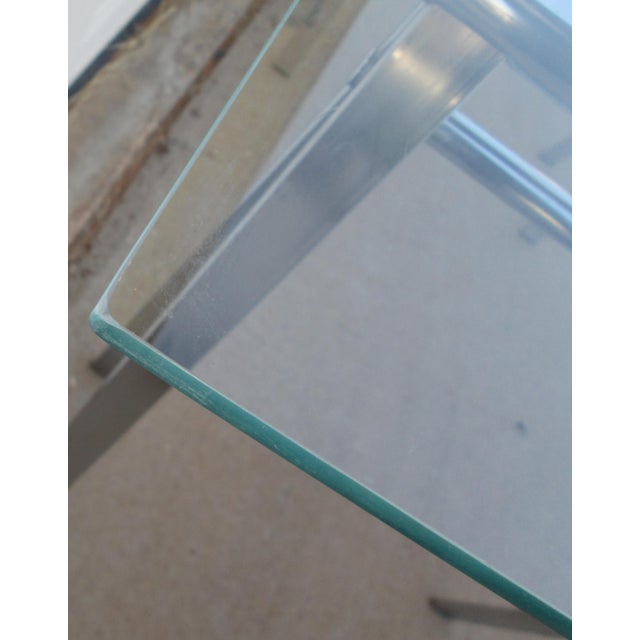 Mid 20th Century Chrome and Glass Sawhorse Desk For Sale - Image 18 of 18