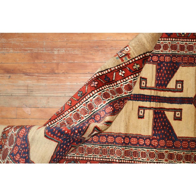 Textile Early 20th Century Camel Hair Persian Serab Runner rug no.j3132 For Sale - Image 7 of 9