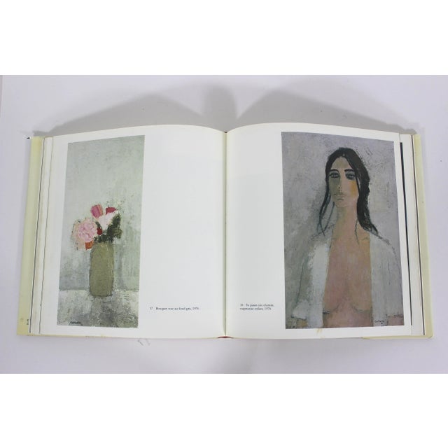 Red 1981 Cathelin Art Book Linen Hardcover Hard Cover With Dust Jacket Gift for Him Her Art Lover, Bookshelf Styling French For Sale - Image 8 of 10
