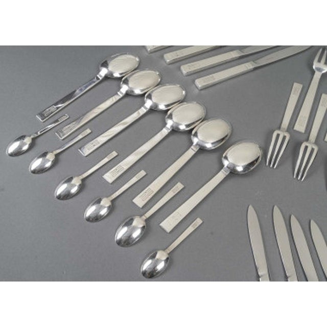 Silver Antibes Service by Jean-Élysée Puiforcat, 1890s, Set of 36 For Sale - Image 4 of 11