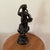 Victorian Antique Victorian Period Italian Bronze Sculpture of a Walking Girl W/Fruit Basket Circa 1900 For Sale - Image 3 of 12