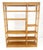 McGuire Large Mid Century Modern Bamboo Shelf Etagere Bookcase Wall Unit For Sale - Image 4 of 10