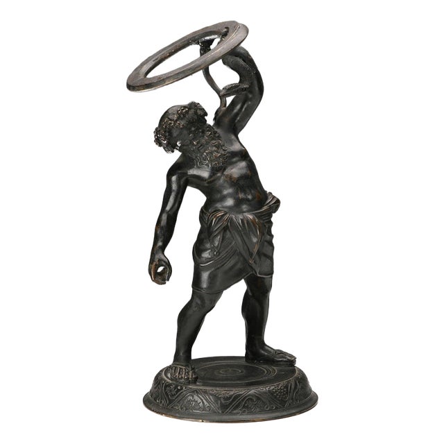 Pompeian Silenus in Bronze Copy Figurine For Sale