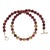 This is part of Chairish’s Fine Jewelry assortment. Elegant Garnet Necklace with Gold Lava Accents – Polished 10mm...