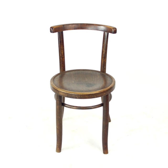 Round Bentwood Children's Chair from Tatra, 1950s For Sale - Image 10 of 14