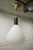Mid-Century Pendant Light in Brass and Zebra-Striped Glass, 1950s For Sale - Image 6 of 11