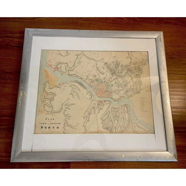 Plan of the Town and Environs of Porto 1832 Map, Framed For Sale - Image 12 of 12