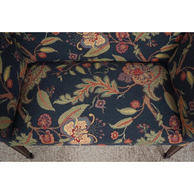 Federal Style Camelback Window Bench Settee For Sale - Image 15 of 18