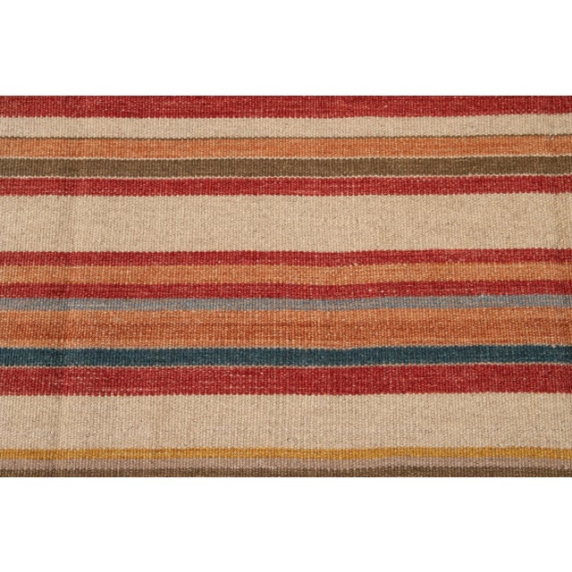21st Century Modern Kilim Rug 6 '6'' X 9' 4''. For Sale - Image 10 of 13