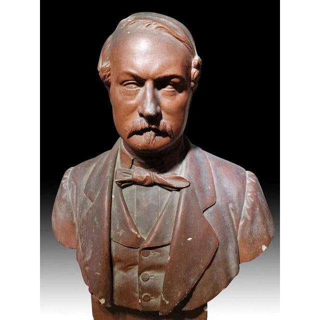 19th Century Busts, Set of 2 For Sale - Image 5 of 9