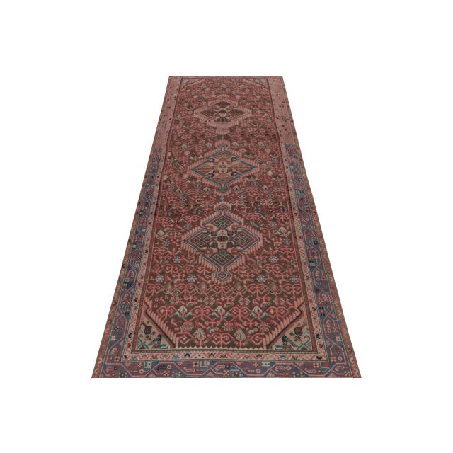 Traditional Vintage Persian Runner With Red, Beige-Brown Patterns by Rug & Kilim For Sale - Image 3 of 7