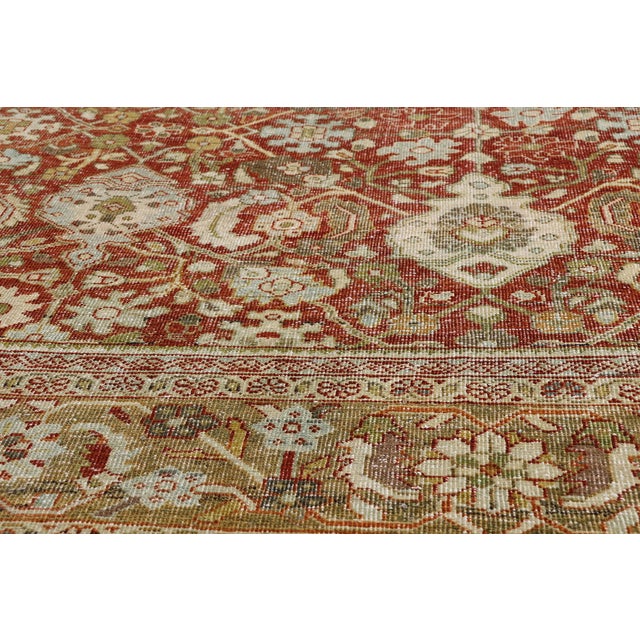 Early 20th Century Early 20th Century Antique Persian Mahal Rug, 09'00 X 12'05 For Sale - Image 5 of 10