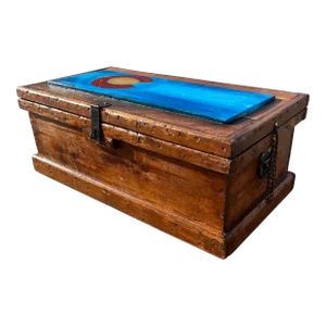 Antique Carpenter’s Chest in Solid Pine Circa Late 1800s