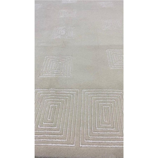 Textile 1990s Handwoven Contemporary Area Rug 8x10 For Sale - Image 7 of 11