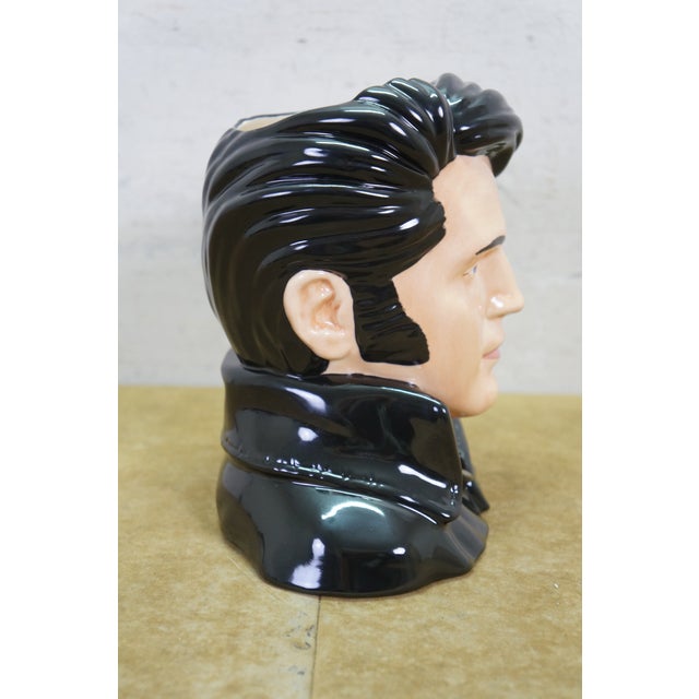 Black Late 20th Century Royal Doulton Elvis Presley the King Stand Up Ep5 Toby Character Jug For Sale - Image 8 of 14
