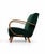 Vintage Bentwood Chair in Emerald Green Velvet by Jindrich Halabala, 1930 For Sale - Image 4 of 10