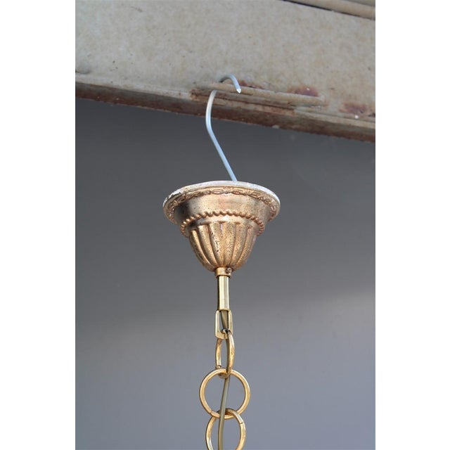 Lantern in Engraved Crystal and Brass, Italy, 1950s For Sale - Image 12 of 18