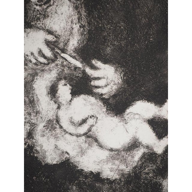 Modern Marc Chagall, Circumcision, Original Engraving For Sale - Image 3 of 6