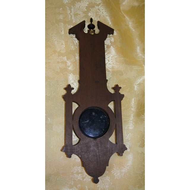 French Early 20th Century French Weather Station, Barometer, Thermometer With Open Dial For Sale - Image 3 of 12