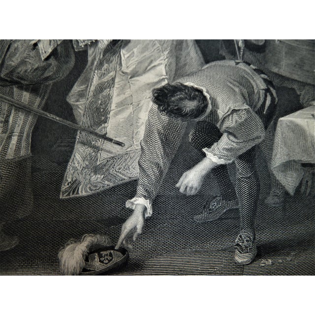 1847 Shakespeare the Taming of the Shrew Antique Steel Engraving | Charles Rolls | Charles R. Leslie | Victorian Print | Literary Wall Art For Sale - Image 14 of 16