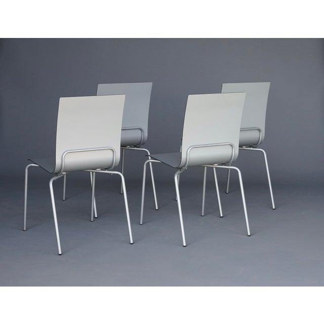 Minimalist Slim Shell Dining Chairs by Arik Levy for Ligne Roset, 2000s. Set of 4 For Sale - Image 15 of 16