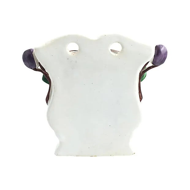 Antique Painted Wall Pocket For Sale - Image 4 of 9