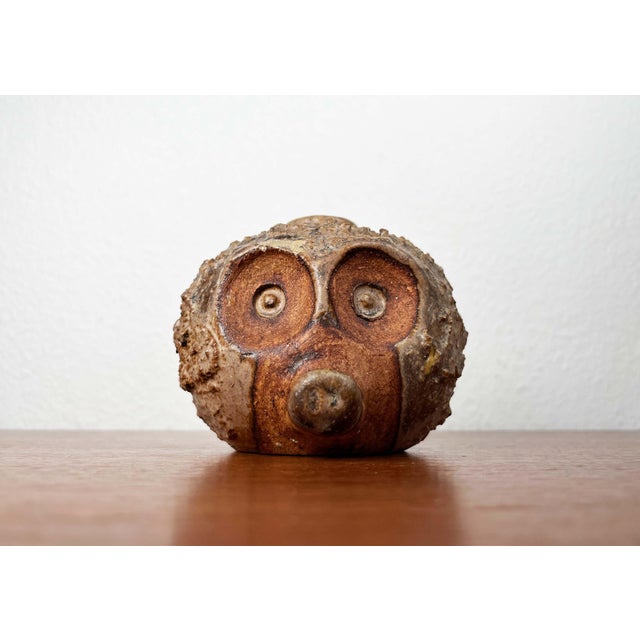 1960s Mid-Century Modern Danish Studio Pottery Hedgehog Candleholder from Sejer Keramik, 1960s For Sale - Image 5 of 18