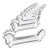 Crystal Rooster Knife Rest from Vannes-Le-Châtel, 1960s, Set of 12 For Sale