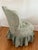 Textile Petite Ladies Chair in Jacquard Damask Upholstery With Ruffled Skirt For Sale - Image 7 of 11