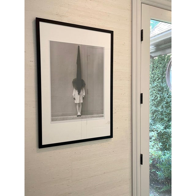 Metal Vintage Photograph Leslie Winer in Yohji Yamamoto by Albert Watson For Sale - Image 7 of 10