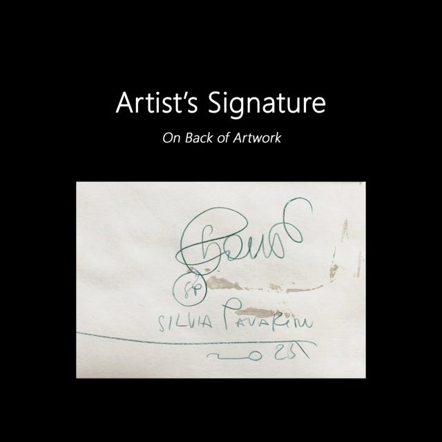 Paper Exotic - Abstract Colorful Whimsical Figurative Feminine Art on Paper Original Artwork by Silvia Pavarini For Sale - Image 7 of 7