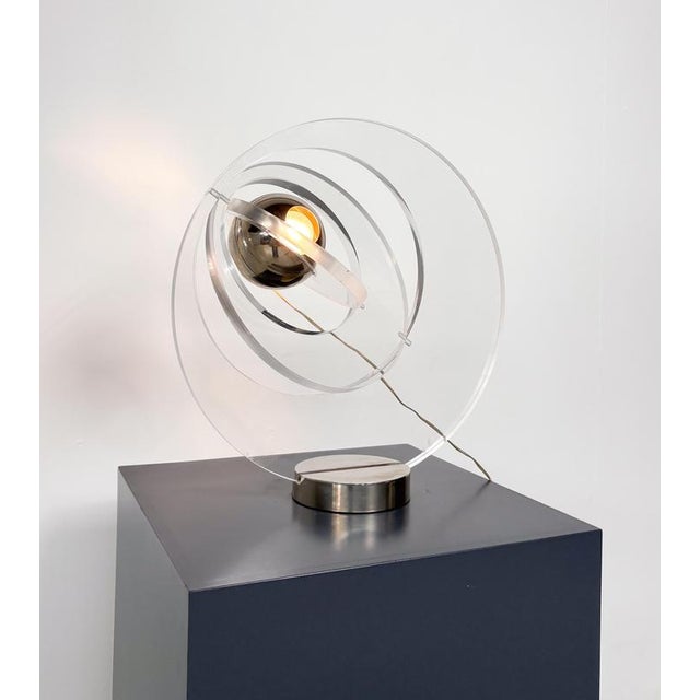 Satellite Table Lamp by Yanel Lebovici, 1969 This piece is attributed to the mentioned designer/maker. It has no...