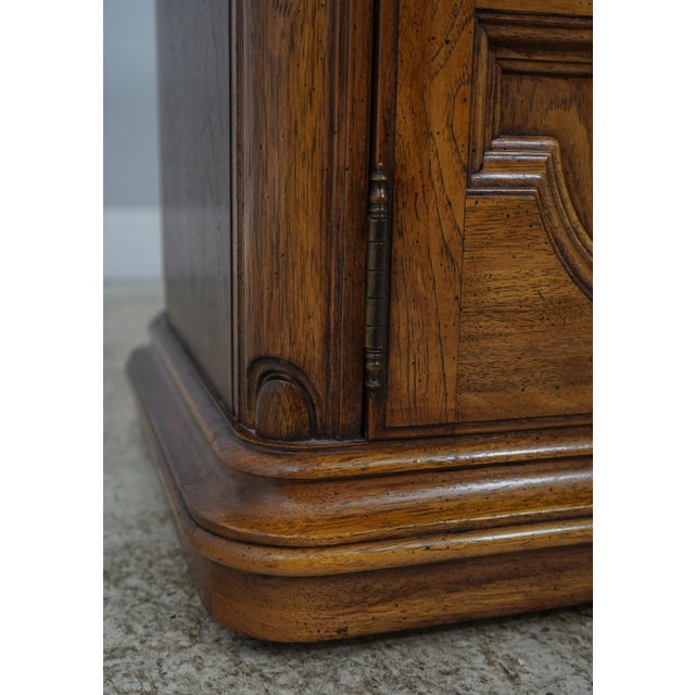 Thomasville Flip Top Walnut Finish Server Cabinet For Sale - Image 9 of 12