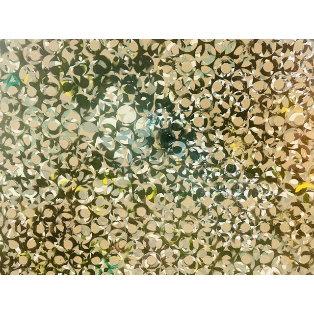 Mid-Century Modern Richard Bové Painting on XL Vinyl Dance Signed I 1980s Abstract Pop Art For Sale - Image 3 of 9