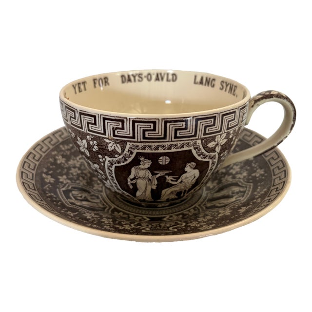 1950s Copeland Spode "Greek" Pattern Cup and Saucer For Sale