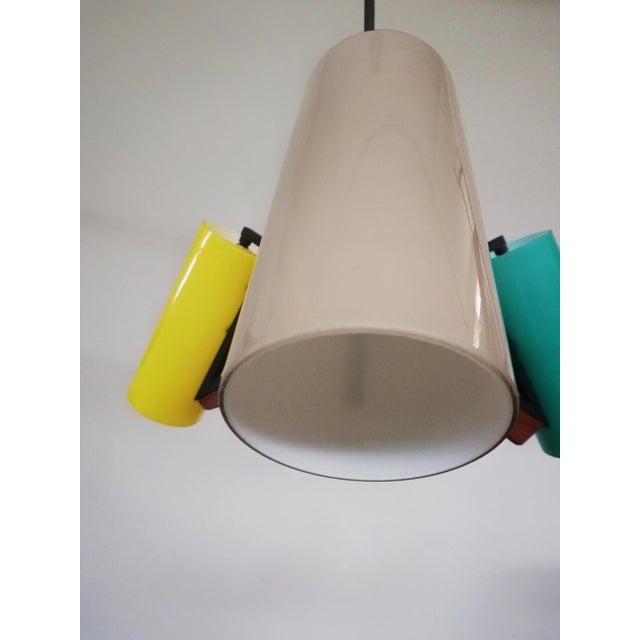 Mid-Century Italian Chandelier, in None conditions. Designed 1950 to 1959 Up to 250V (Europe/UK Standard).The wiring of...