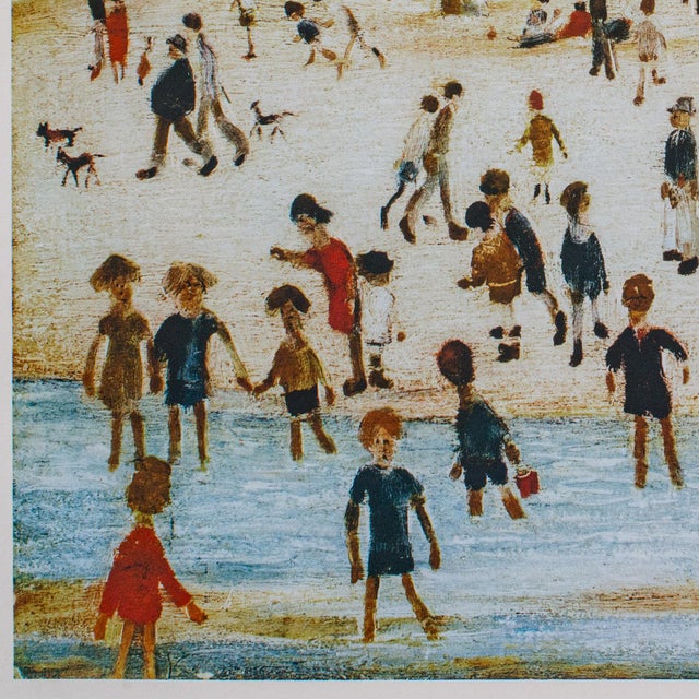 Late 20th Century 1990's Vintage Print Ls Lowry at the Seaside For Sale - Image 5 of 9
